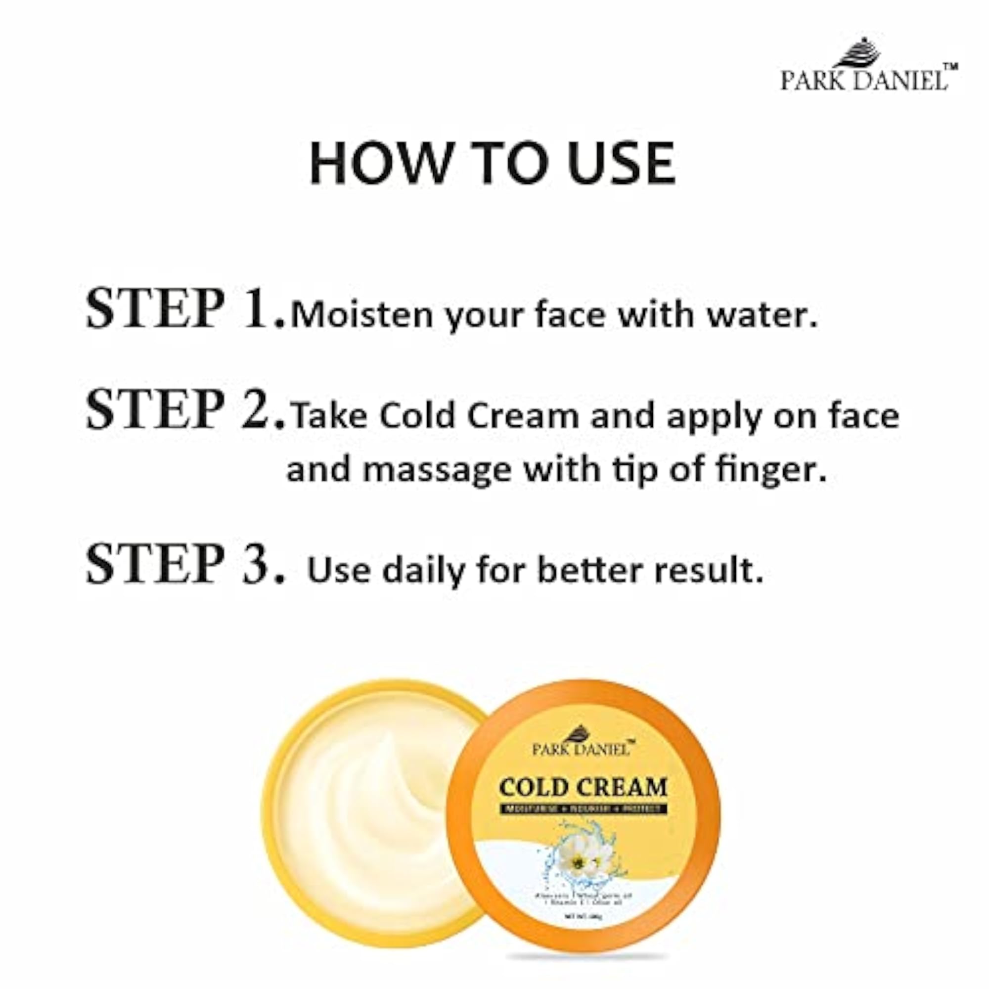 Light Moisturizing Cold Cream with Olive Oil & Vitamin E, Nourishing